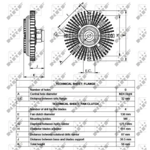 Spojka ventilátora chladenia NRF 49519 - obr. 4