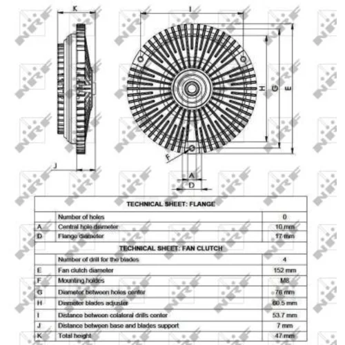 Spojka ventilátora chladenia NRF 49565 - obr. 4