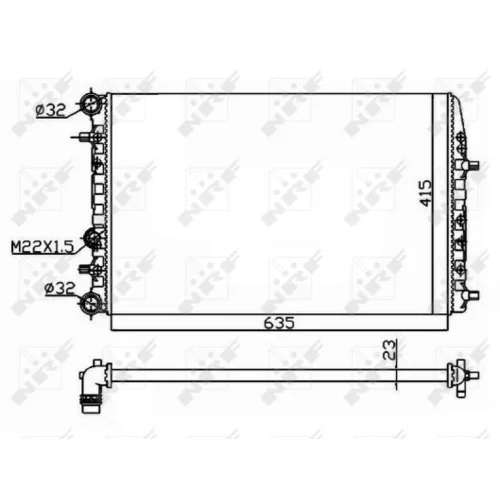 Chladič motora NRF 50542 - obr. 4