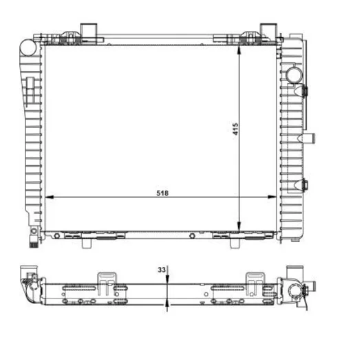 Chladič motora NRF 50593 - obr. 4