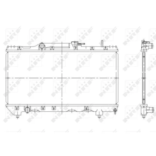 Chladič motora NRF 507590 - obr. 3