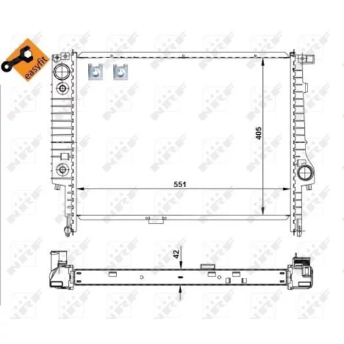 Chladič motora NRF 507619 - obr. 3