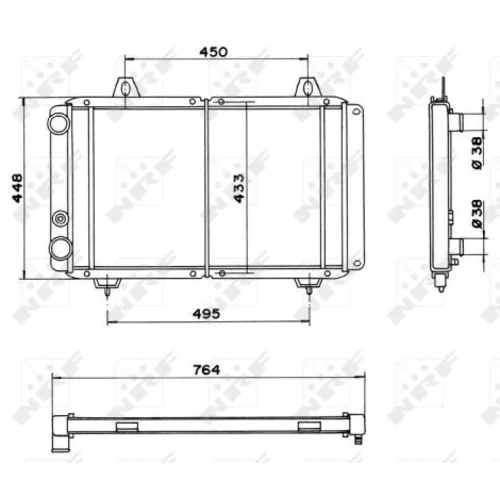 Chladič motora NRF 52035 - obr. 4