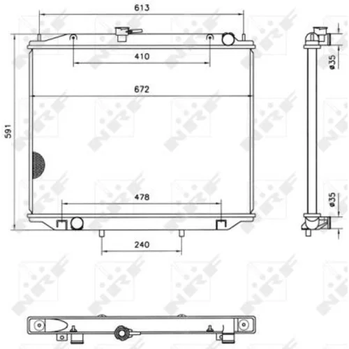 Chladič motora NRF 52082 - obr. 4