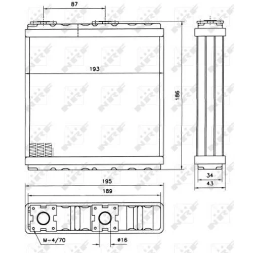 Výmenník tepla vnútorného kúrenia NRF 52098 - obr. 4