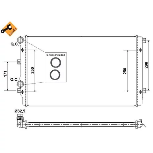 Chladič motora NRF 53406 - obr. 4