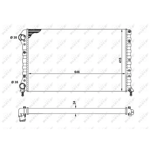 Chladič motora NRF 53627 - obr. 3