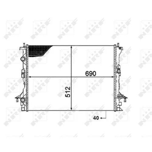 Chladič motora NRF 53820 - obr. 4