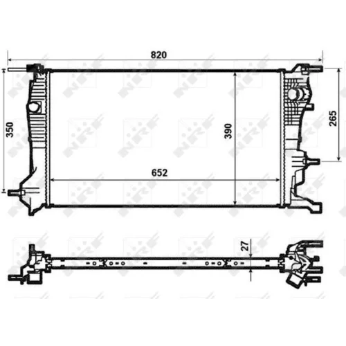 Chladič motora NRF 53964 - obr. 4