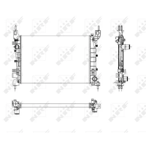 Chladič motora NRF 54504 - obr. 4