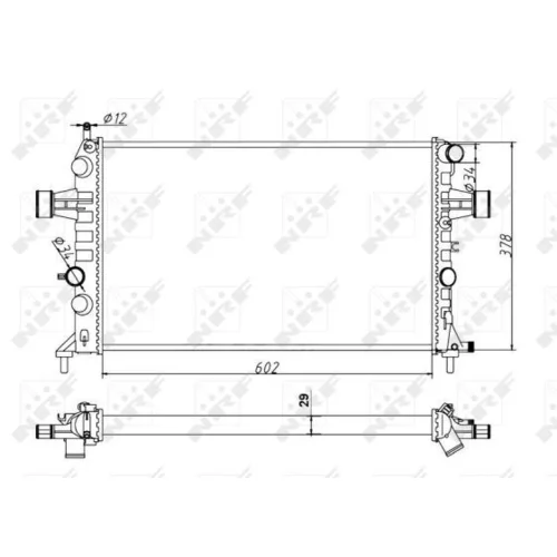 Chladič motora NRF 54668A - obr. 4