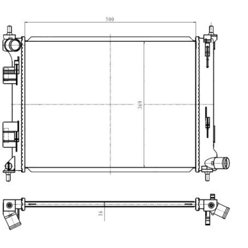 Chladič motora NRF 550010 - obr. 4