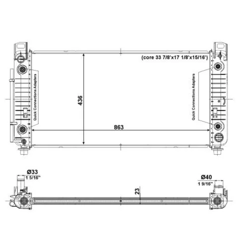 Chladič motora NRF 56009 - obr. 4