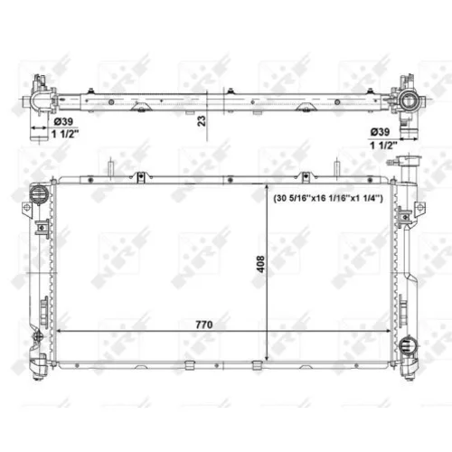 Chladič motora NRF 56020 - obr. 4