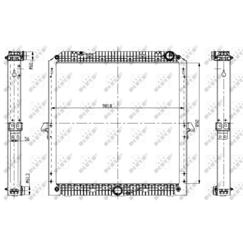 Chladič motora NRF 56068 - obr. 4