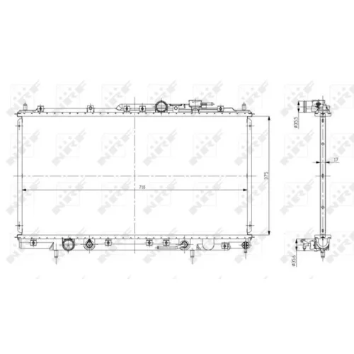 Chladič motora NRF 56078 - obr. 4