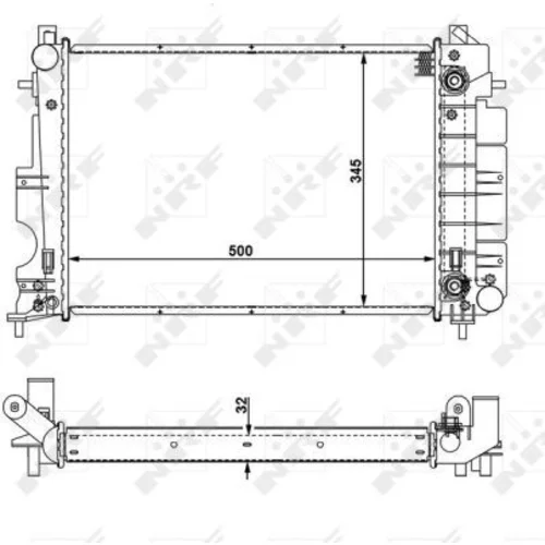 Chladič motora NRF 58109 - obr. 4