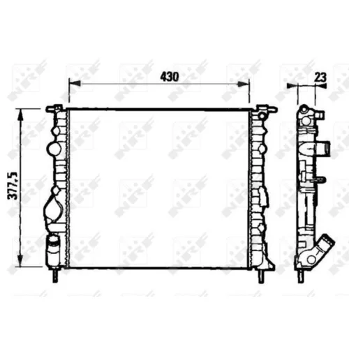 Chladič motora NRF 58192 - obr. 4