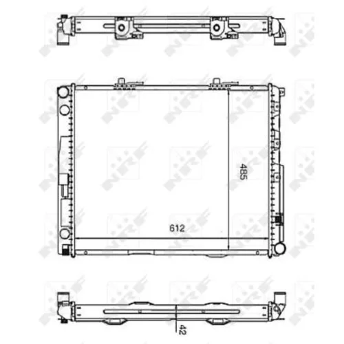 Chladič motora NRF 58253 - obr. 4