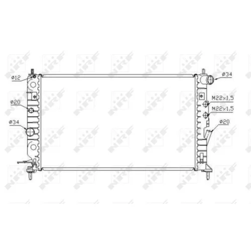 Chladič motora NRF 58288 - obr. 3