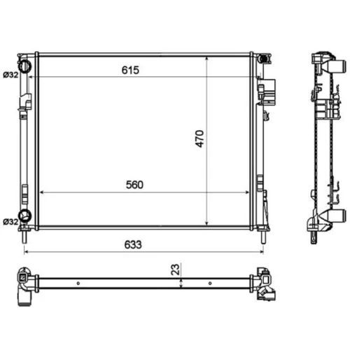 Chladič motora NRF 58333 - obr. 4