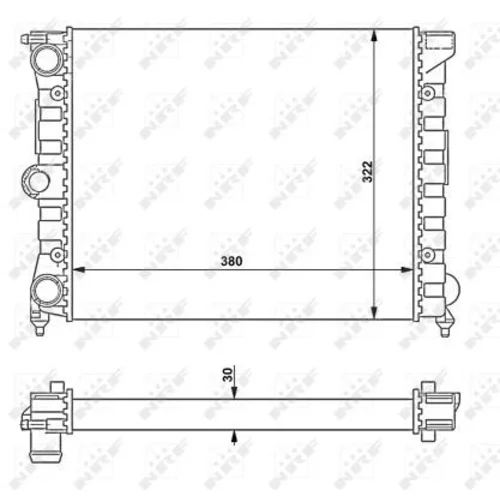 Chladič motora NRF 58696 - obr. 3