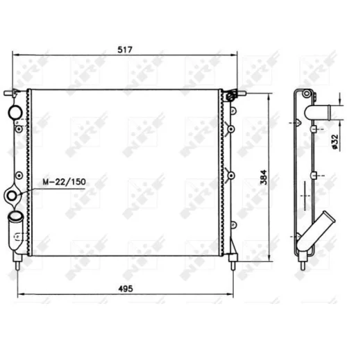 Chladič motora NRF 58786 - obr. 3