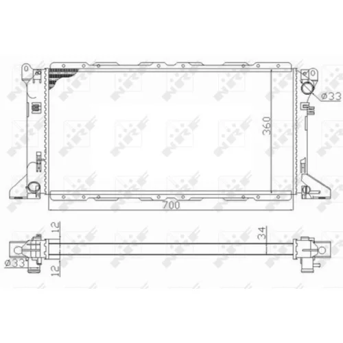 Chladič motora NRF 59013 - obr. 4