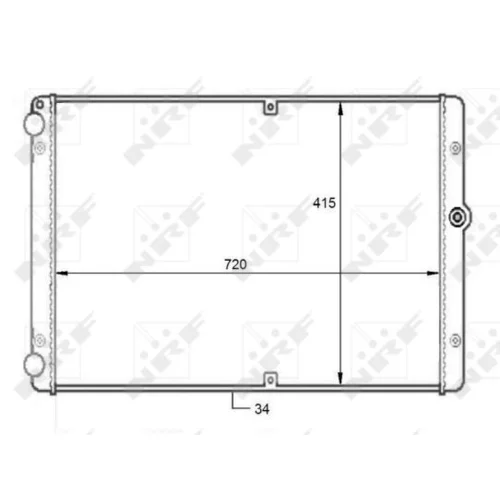 Chladič motora NRF 59088 - obr. 4