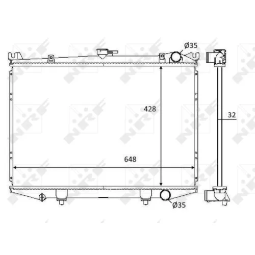 Chladič motora NRF 59114 - obr. 4