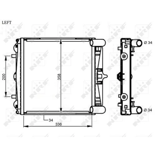 Chladič motora NRF 59130 - obr. 4