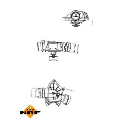 Termostat chladenia NRF 725052 - obr. 4