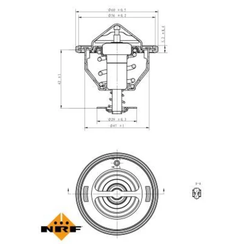 Termostat chladenia NRF 725092 - obr. 4