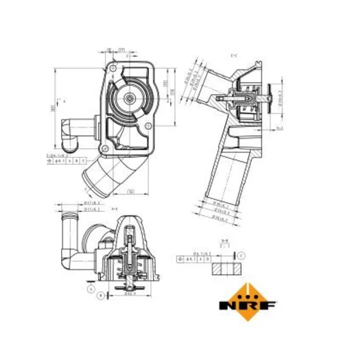 Termostat chladenia NRF 725157 - obr. 4