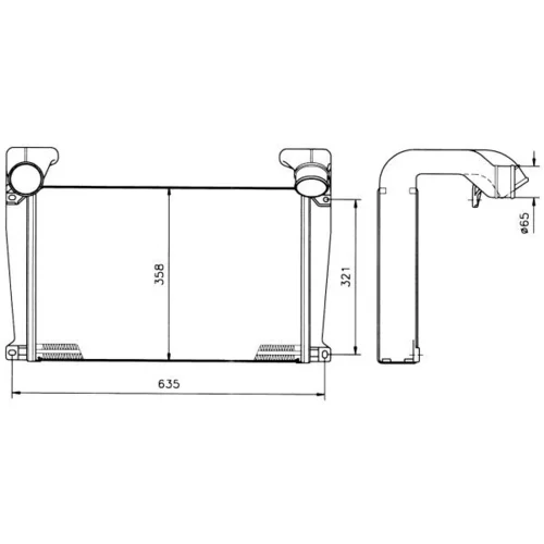 Chladič plniaceho vzduchu NRF 30093 - obr. 4