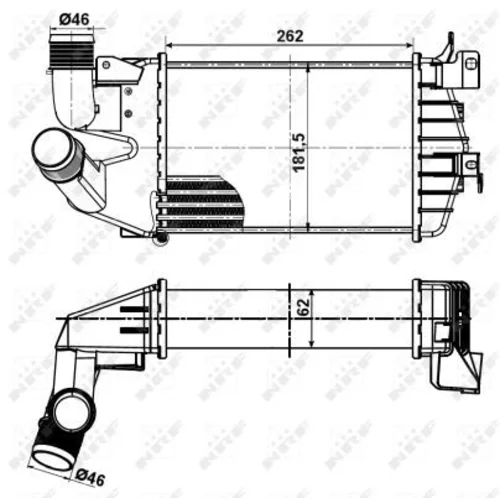 Chladič plniaceho vzduchu NRF 30307 - obr. 7