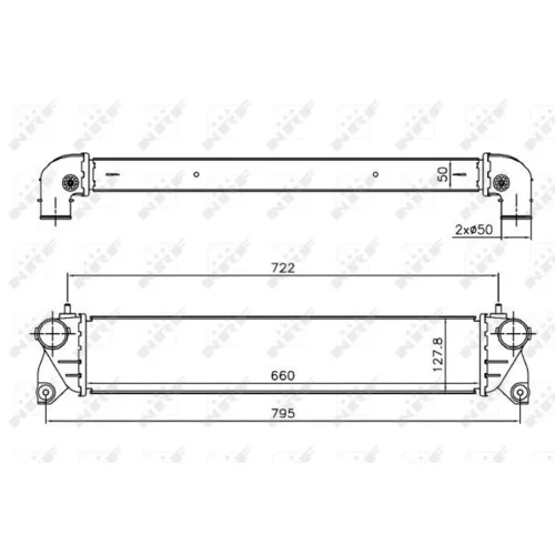 Chladič plniaceho vzduchu NRF 30369 - obr. 4