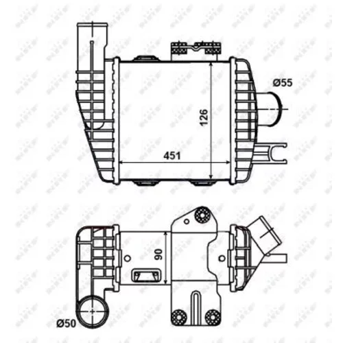 Chladič plniaceho vzduchu NRF 30371 - obr. 4