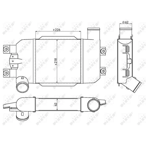 Chladič plniaceho vzduchu NRF 30383 - obr. 4