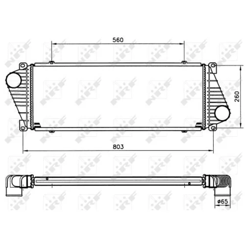 Chladič plniaceho vzduchu NRF 30830 - obr. 4