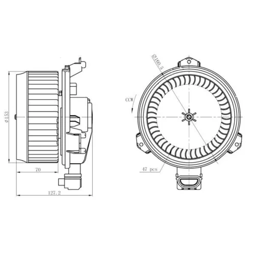 Vnútorný ventilátor NRF 34277 - obr. 4