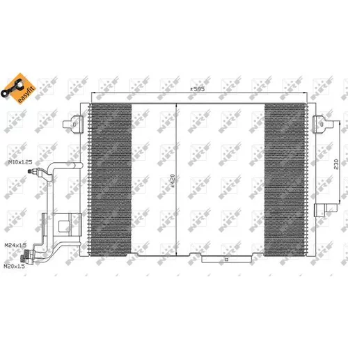 Kondenzátor klimatizácie NRF 35317 - obr. 2