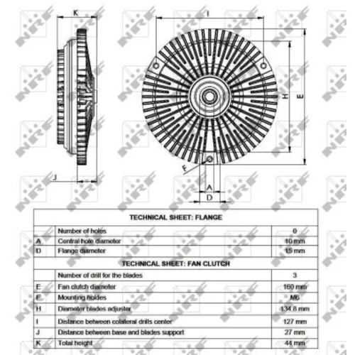 Spojka ventilátora chladenia NRF 49535 - obr. 4