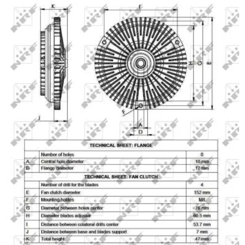 Spojka ventilátora chladenia NRF 49561 - obr. 3