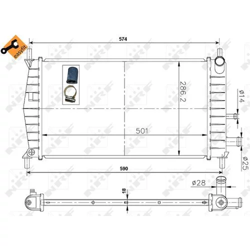 Chladič motora NRF 50131 - obr. 4