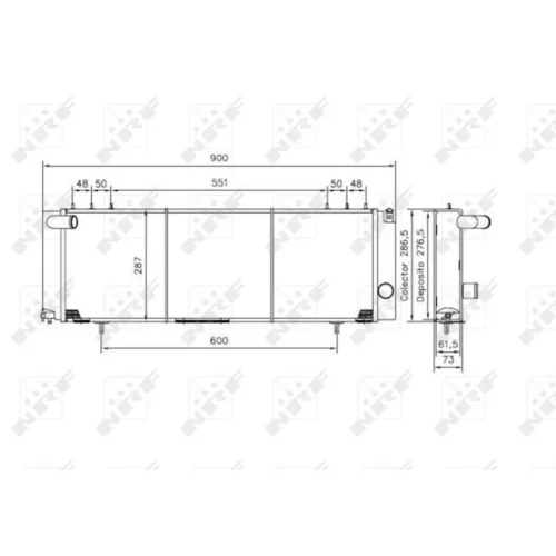 Chladič motora NRF 50231 - obr. 4