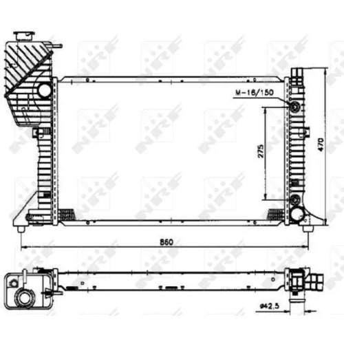 Chladič motora NRF 50574 - obr. 4