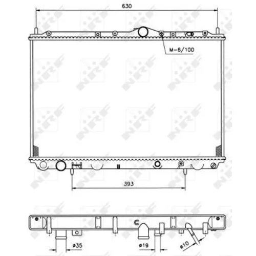 Chladič motora NRF 509517 - obr. 3