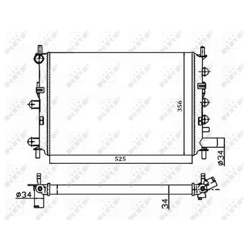 Chladič motora NRF 514436A