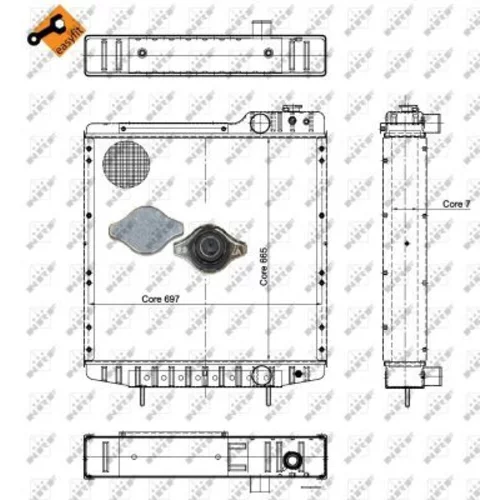 Chladič motora NRF 52130 - obr. 4